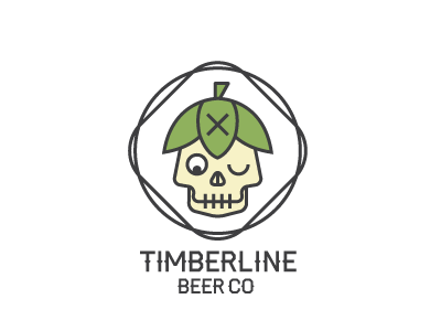 Timberline Logo beer branding brewery logo skull