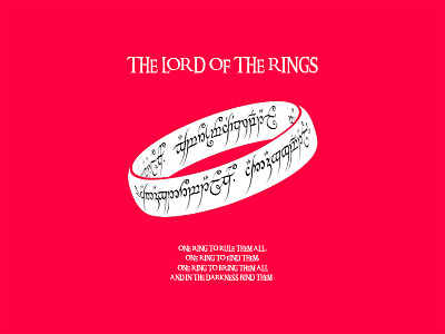 Lord of The Rings Movie Card graphics minimal movie movie card movie title