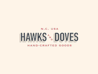 Hawks & Doves Rebrand brand branding hand crafted identity logo north carolina