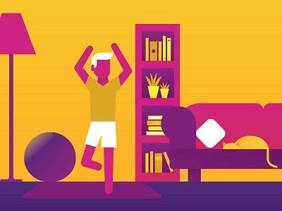 Yoga poster vector