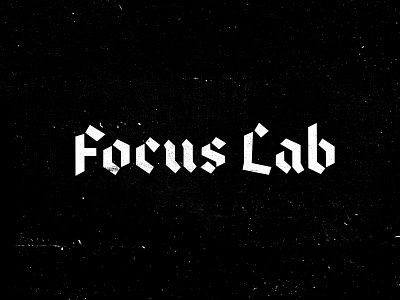 Metal Lab black blackletter focus lab gothic sidecar textures white