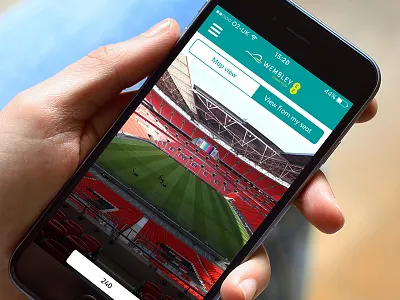 View from seat app iphone mobile sport ui