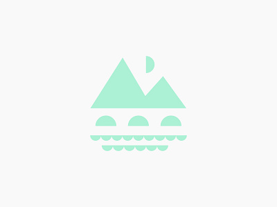 TT Branding Illustration badge branding bridge dream explore live mountain travel water