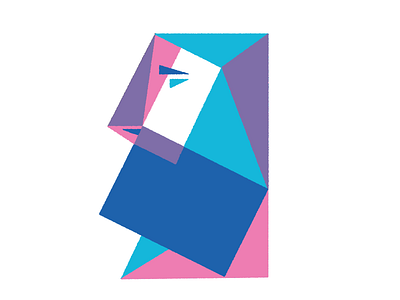 Totem art blue character drawing face illustration illustrator photoshop pink purple sketch wip