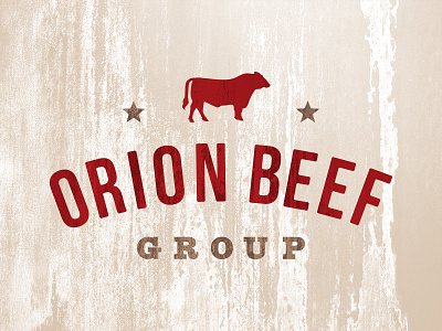 Beef Logo beef cattle cow farmer industrial meat midwest montana old west rustic texture