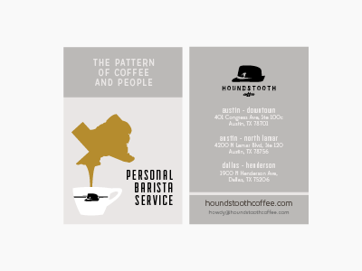 Houndstooth Coffee Business Cards