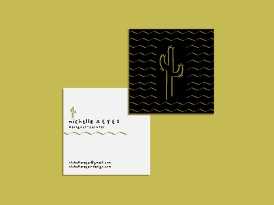 Nichelle Reyes Square Business Cards