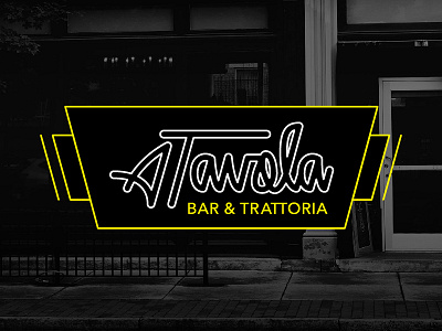 A Tavola Logo Redesign cincinnati handlettering logo logomark ohio script