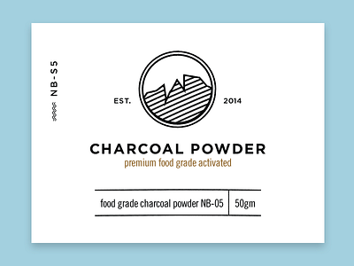 Charcoal Powder charcoal design food label malaysia powder print ui