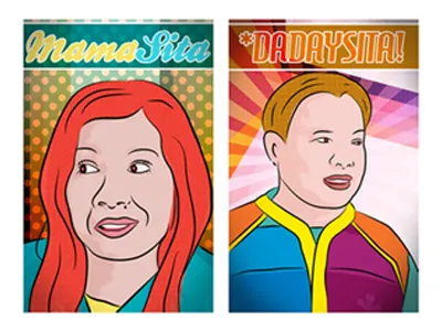 Family Pop Art 1 family illustrator pop art