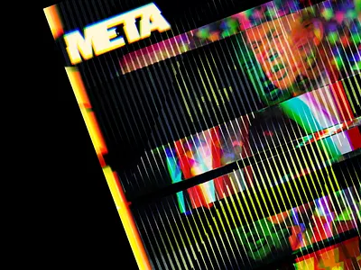 Meta editorial illustrator meta photoshop publication rgb split