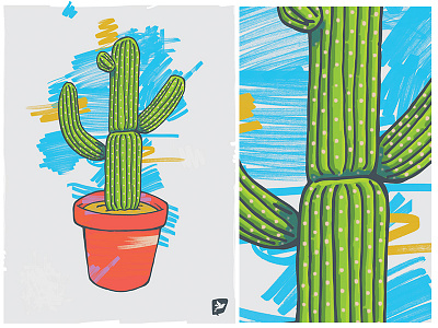 Cactus no.4 cactus design fun illustration plants