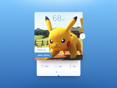 Pikachu Card card pikachu pokemon ui widget