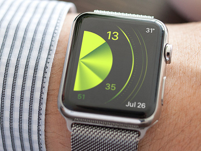 Watch Face apple clock concept face time ui watch