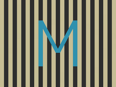 m color icon illusion stripes type typography vector