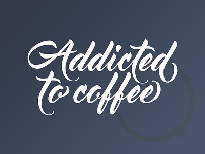 Addicted to coffee - Transfer Sticker coffee decal sticker stickermule transfer