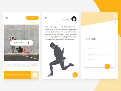 CATCH APP app catch ios photograph sketch ui ux video