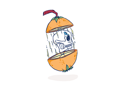 Fruit Of Life drips fruit illustration life nature plant saxonsplace skull