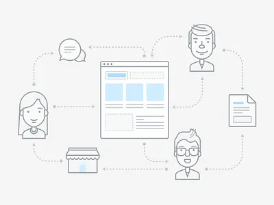 Authority Management files icons illustration illustrator manage person simple web