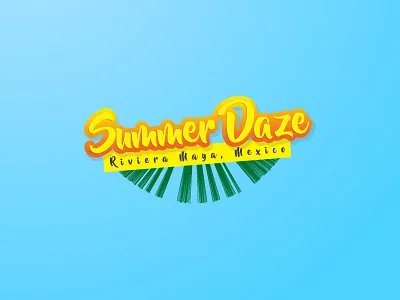 Summer Daze #2 daze flyer logo logodesign maya mexico palm riviera summer sunshine typography