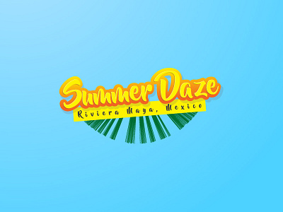 Summer Daze #2 daze flyer logo logodesign maya mexico palm riviera summer sunshine typography