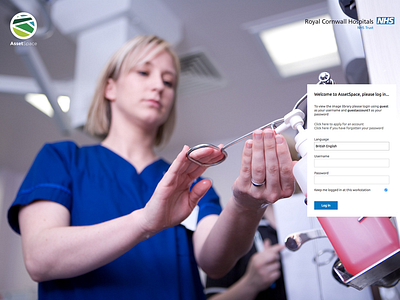 Asset Space Login Page design login ui ux webdesign