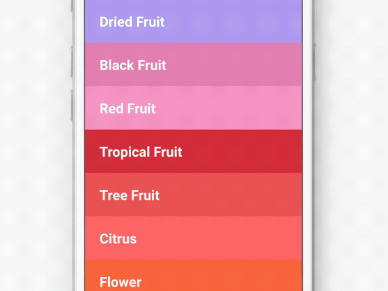 Vinscent's 🍷 color wheel interaction list open source rainbow react ui ux wine