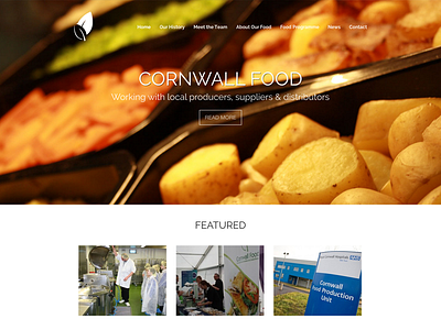 Cornwall Food cornwall design food photography web website