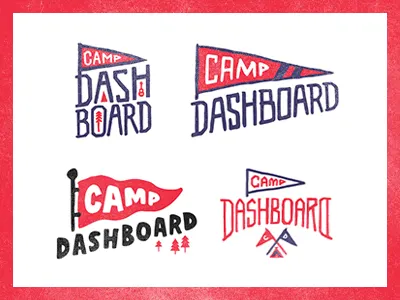 camp dashboard camp concept dashboard lettering logo oldschool sixties typo typography wildlife