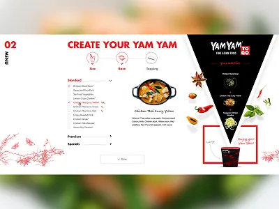 Create Your Own Menu asian food menu takeaway