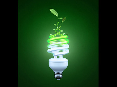 Eco Bulb 3d 3ds max eco energy environment green vray