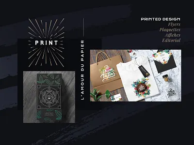 Website detail blue gold layout print webdesign