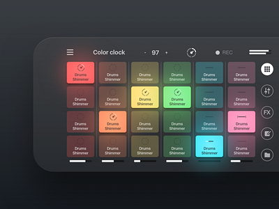 Remixlive - Remix loops with pads app dj flat ios iphone loops music pads remix samples sketch ui