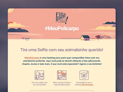 Policarpo Landingpage comedy soap opera desert polycarpo sertão yellow