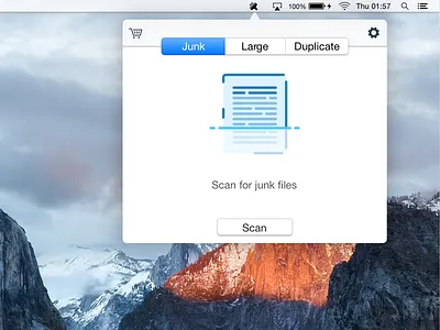 Mini Cleaner_part1 cleaner el capitan mac app osx ui ux