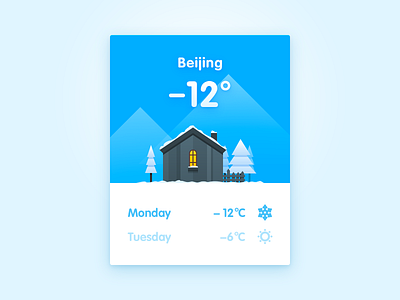 Weather blue ui weather