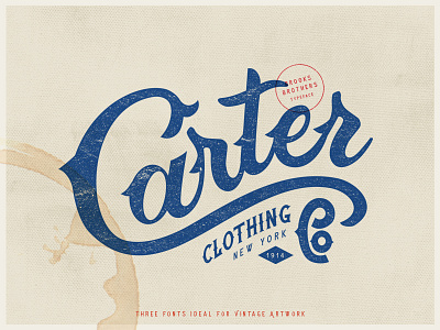 Brooks Brothers Typeface clothing free identity label lettering logo poster retro typeface typo vintage