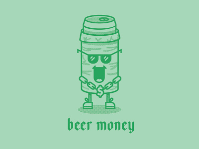 Beer Money $ beer beers chain character characters money sunglasses