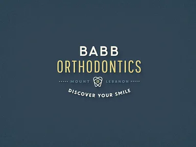 Babb Orthodontics design graphics letters logo orthodontics pittsburgh type