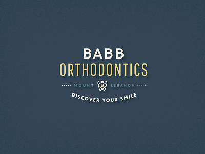 Babb Orthodontics design graphics letters logo orthodontics pittsburgh type