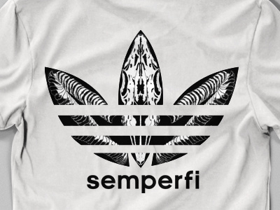 Semper Fi - Adidas adidas bandmerch deathcore ram semperfi skull