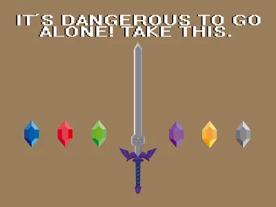 Master Sword illustration link master sword nintendo rupees zelda