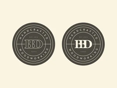 BBD Woodworking Logo 2 bbd branding lockup logo monogram texas type wit wood