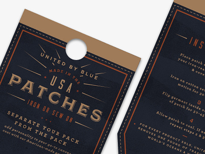 Patch Hangtag hangtag label packaging patches tag wip