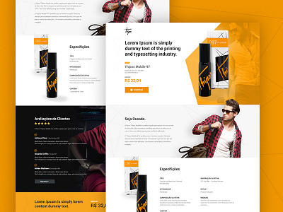 Product Landing Page Concept clean landing page web web design