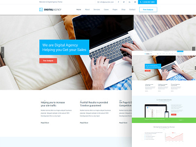 Degital Agency digital agency free homepage freebies seo seo homepage seo template seo theme
