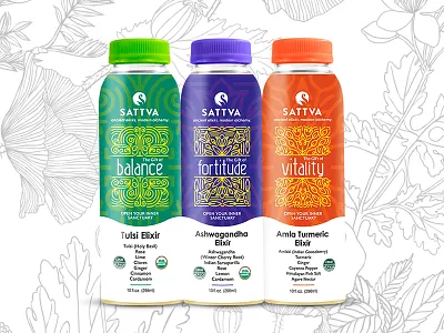 Sattva Elixirs amla ashwagandha ayurveda balance elixir fortitude organic sattva tulsi turmeric vegan vitality