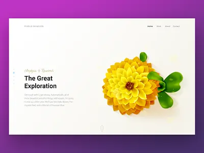 Pixelsinvasion Landing Page2 banner bottle feather green illustration ink ladybug pixels portfolio professional scroll