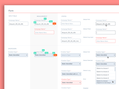 Style Guide - Forms style guide ui