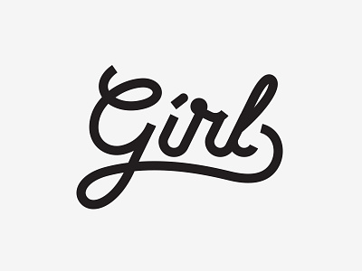 Lettering girl lettering monoline